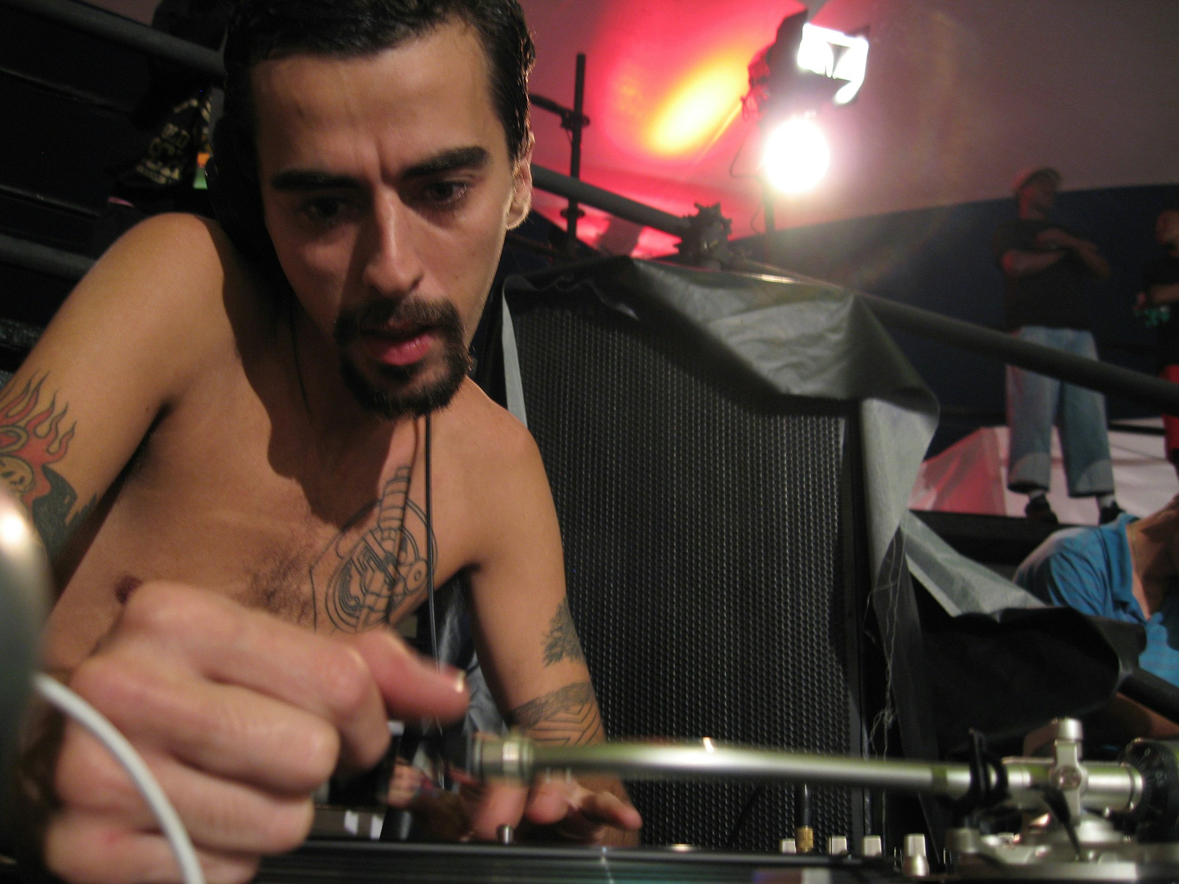 DJ Nuts at Red Bull’s BC One event in São Paulo, November 2006. Photo by Wax Poetics.
